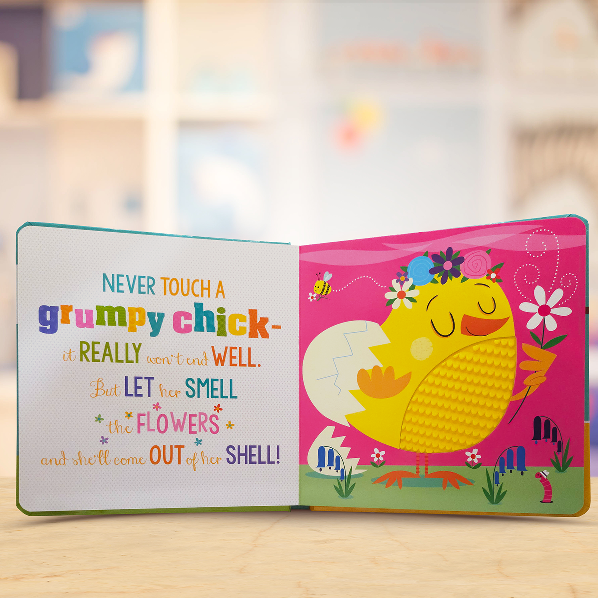 Never Touch a Grumpy Bunny! Easter Touch and Feel Book