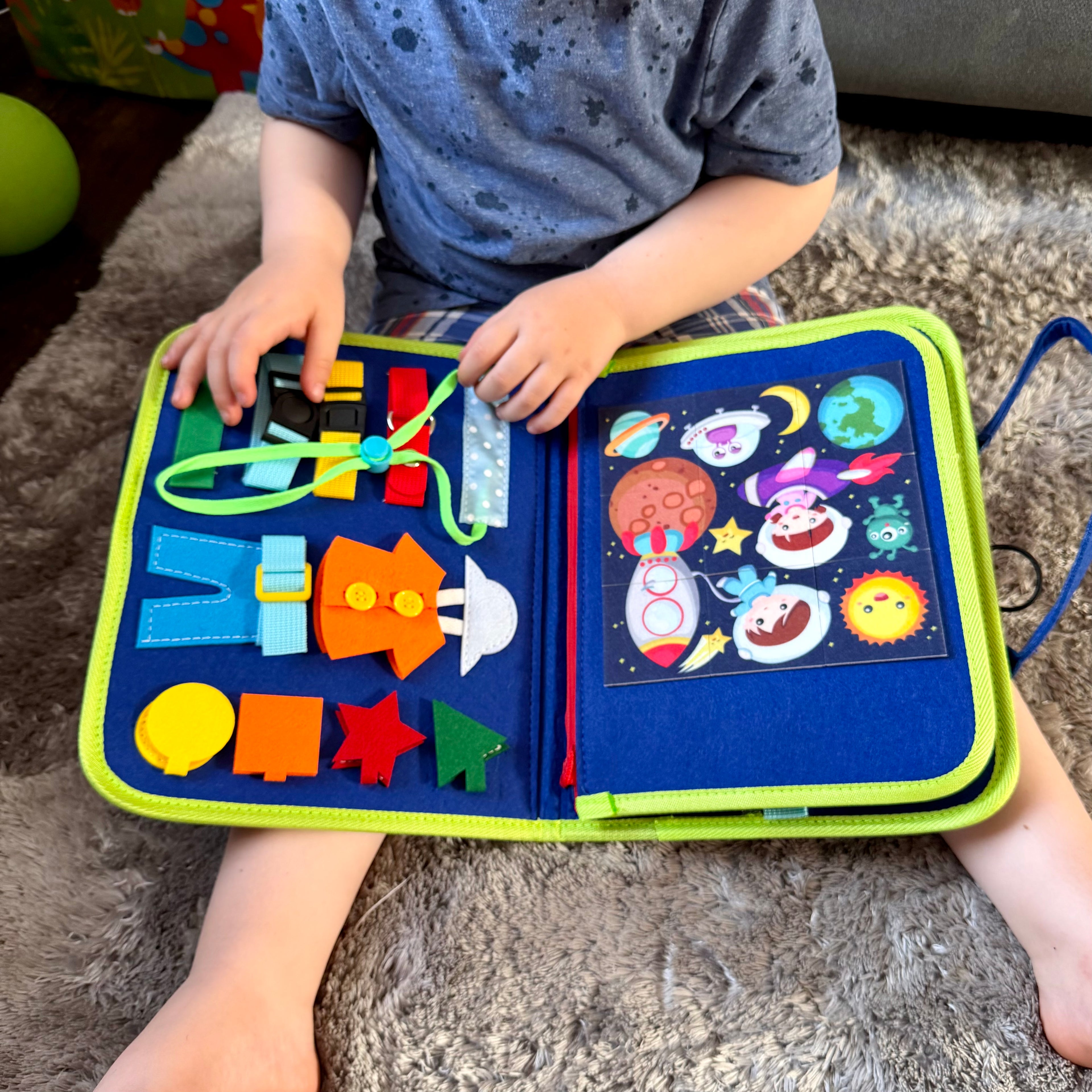 Blue Busy Book