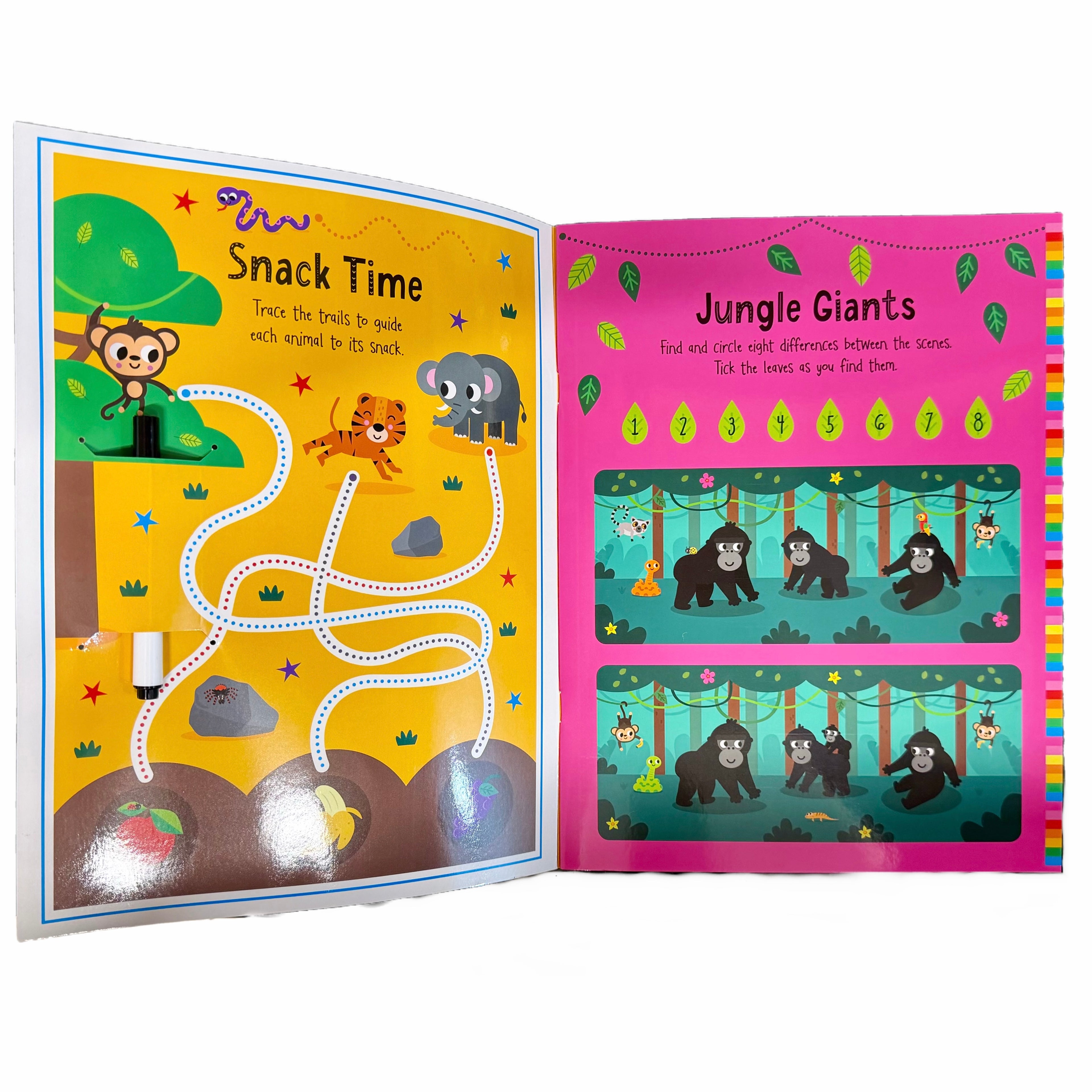 Wild Animals Activity Book (Wipe Clean)