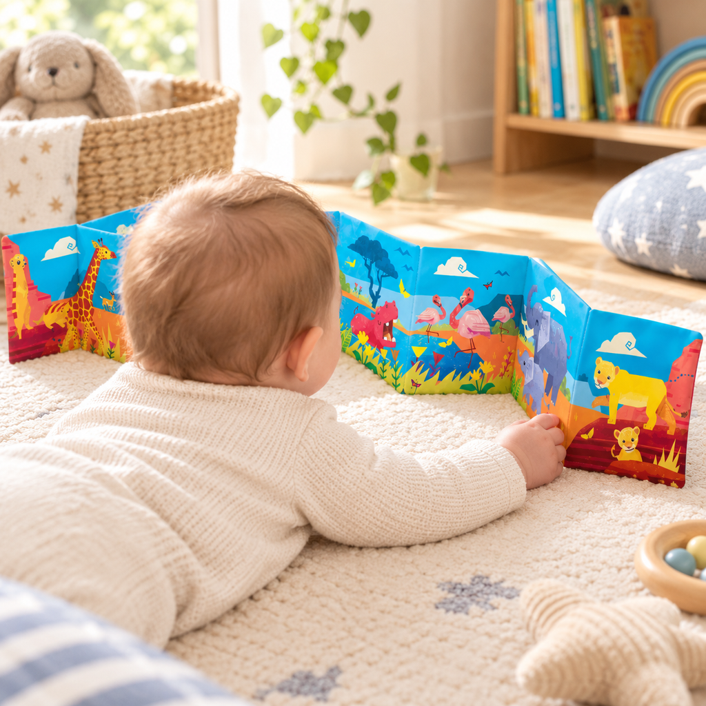 Tummy Time Concertina Book - Roar