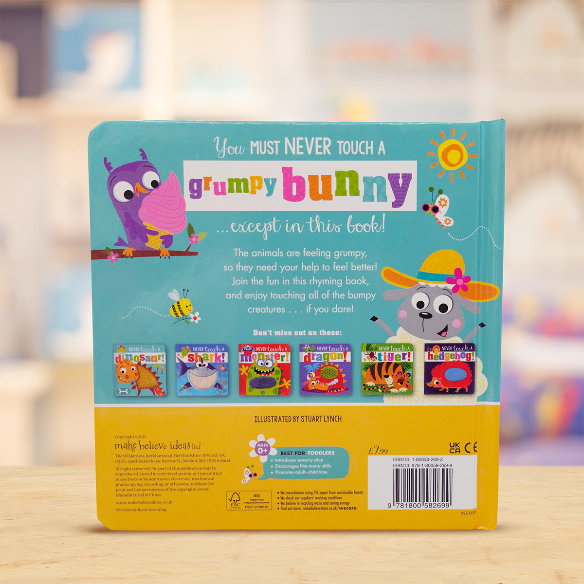 Never Touch a Grumpy Bunny! Easter Touch and Feel Book