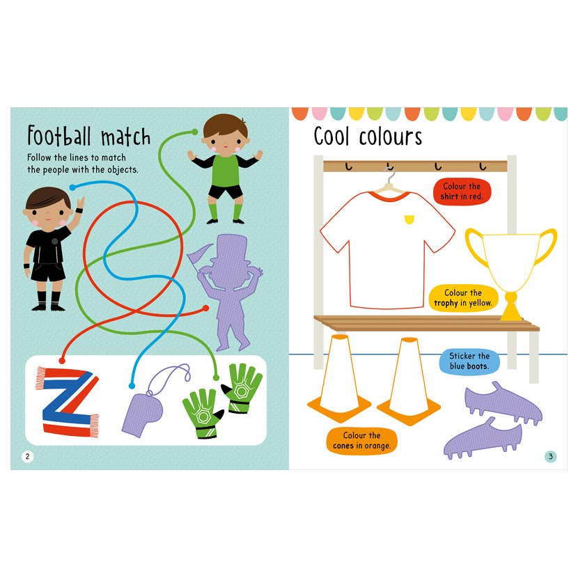 Big Stickers for Little Hands: Football